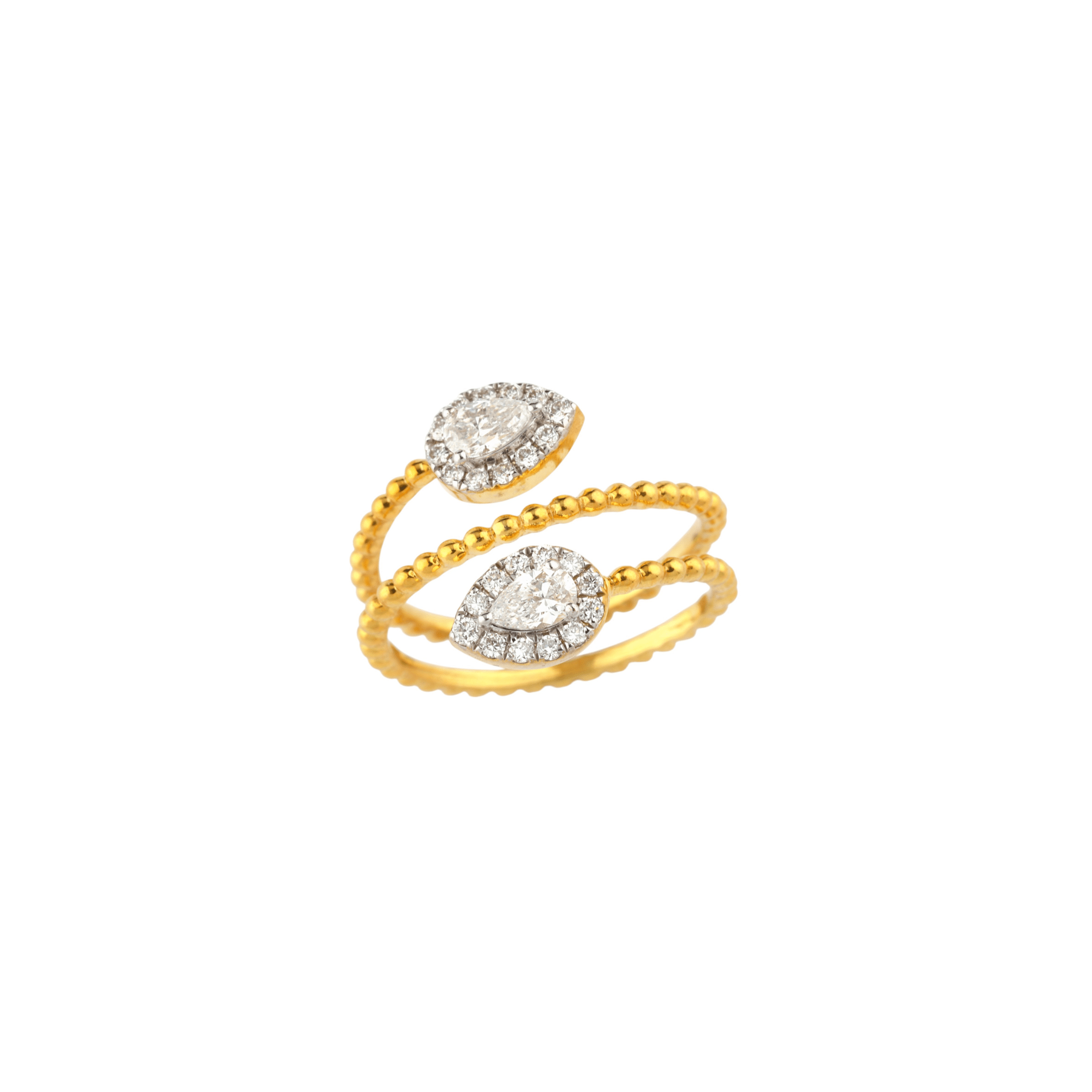 Pear adjustable Ring