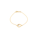 Pear Halo Bracelet