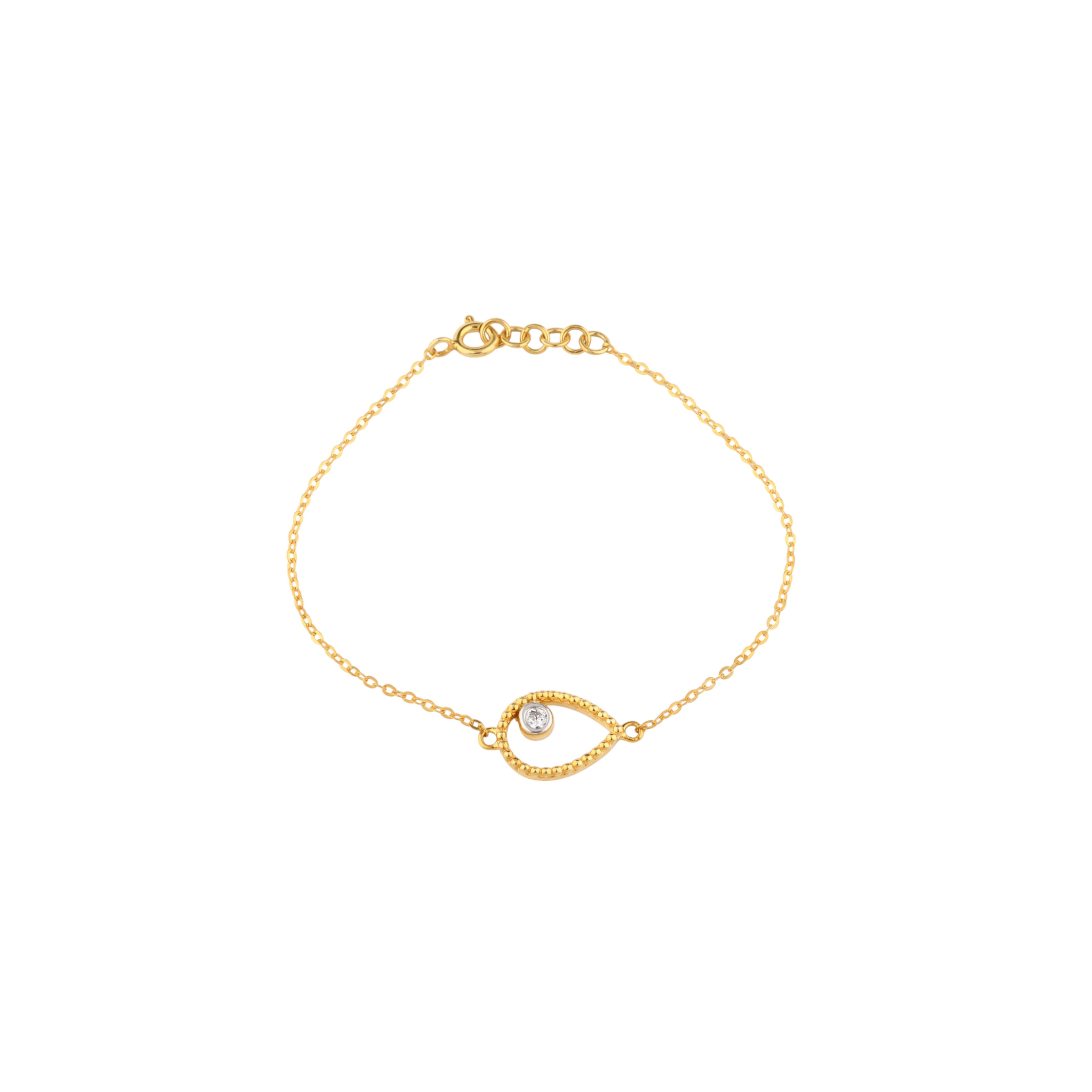 Pear Halo Bracelet