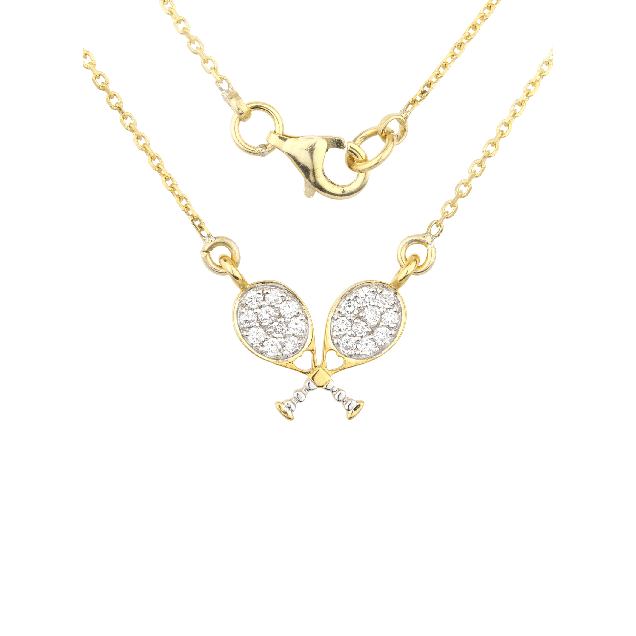 Cross Tennis Pendant
