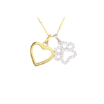 Paw plus Heart Pendant