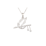 Flute in feather Pendant
