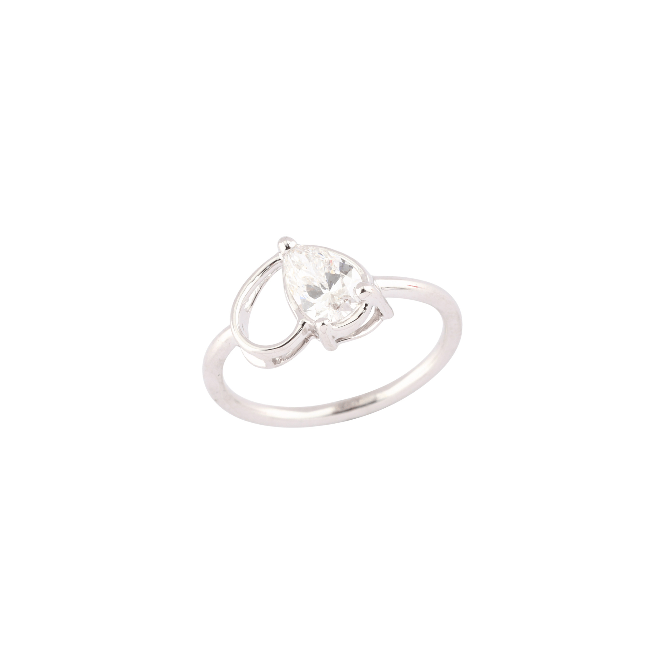 Half Pear Ring
