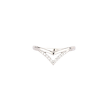 V Stud Diamond Ring
