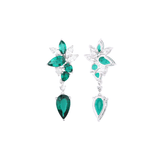 Emerald Flower Earrings