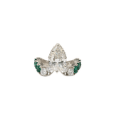 Swan Pear Ring