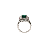 Pink Sapphire Flower Ring