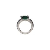 Blend Sapphire Emerald Ring
