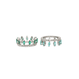 Paraiba and Emerald ring
