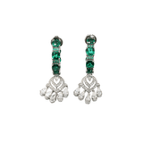 Green Chandelier Earrings