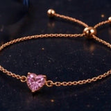 Pink Heart Bracelet - For Her